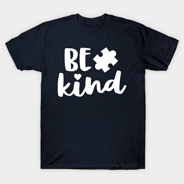 Be Kind Autism Mom Shirt Awareness Puzzle Piece Kindness T-Shirt by 14thFloorApparel